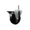 Service Caster 4'' Hard Rubber Wheel Swivel 7/16'' Grip Ring Stem Caster with Brake SCC-GR20S414-HRS-PLB-716138 - alternate 1